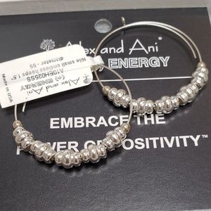 NWT Alex and Ani Nile Small endless hoop ss